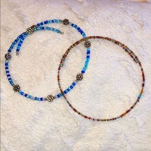 bundle of 2 choker necklaces